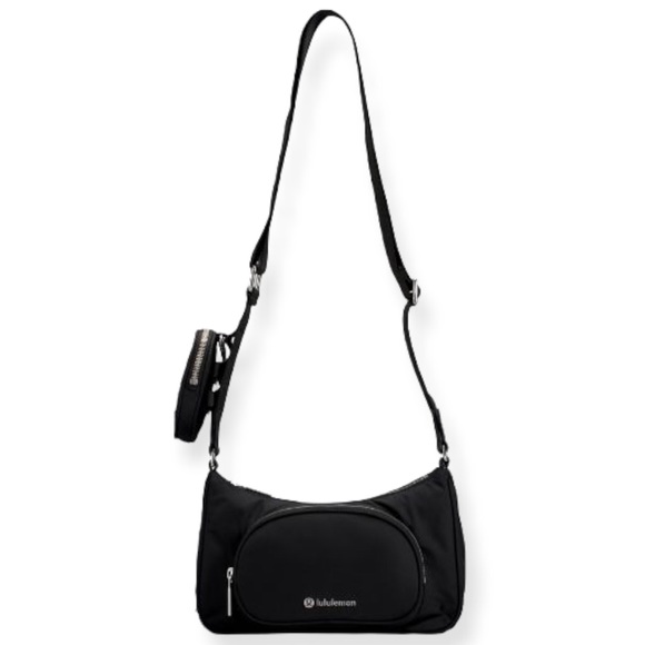 lululemon athletica Handbags - Lululemon Crossbody Bag with Nano Pouch Black